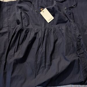 Quince 100% Organic Cotton Sleeveless Maxi Dress - Navy